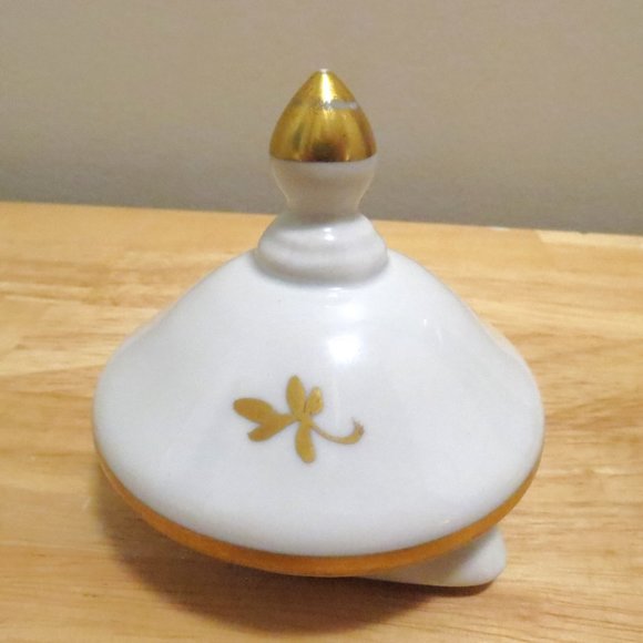 Vintage Birks Teapot 4 Cup Gold Roses White Porcelain Made in France - Picture 10 of 14